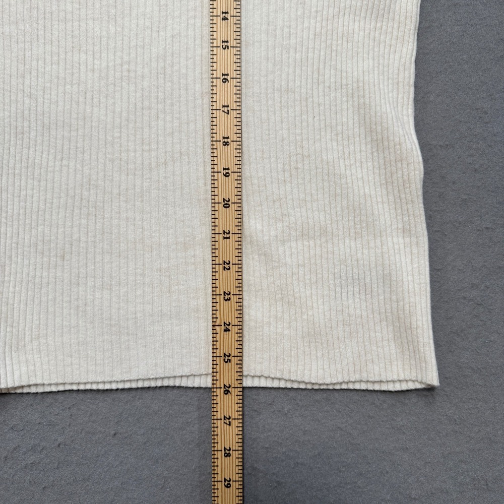 NEW Old Navy Sweater Men's 2XL Tall White SoSoft Lite Ribbed‎ Knit Long Sleeve - Picture 3 of 7